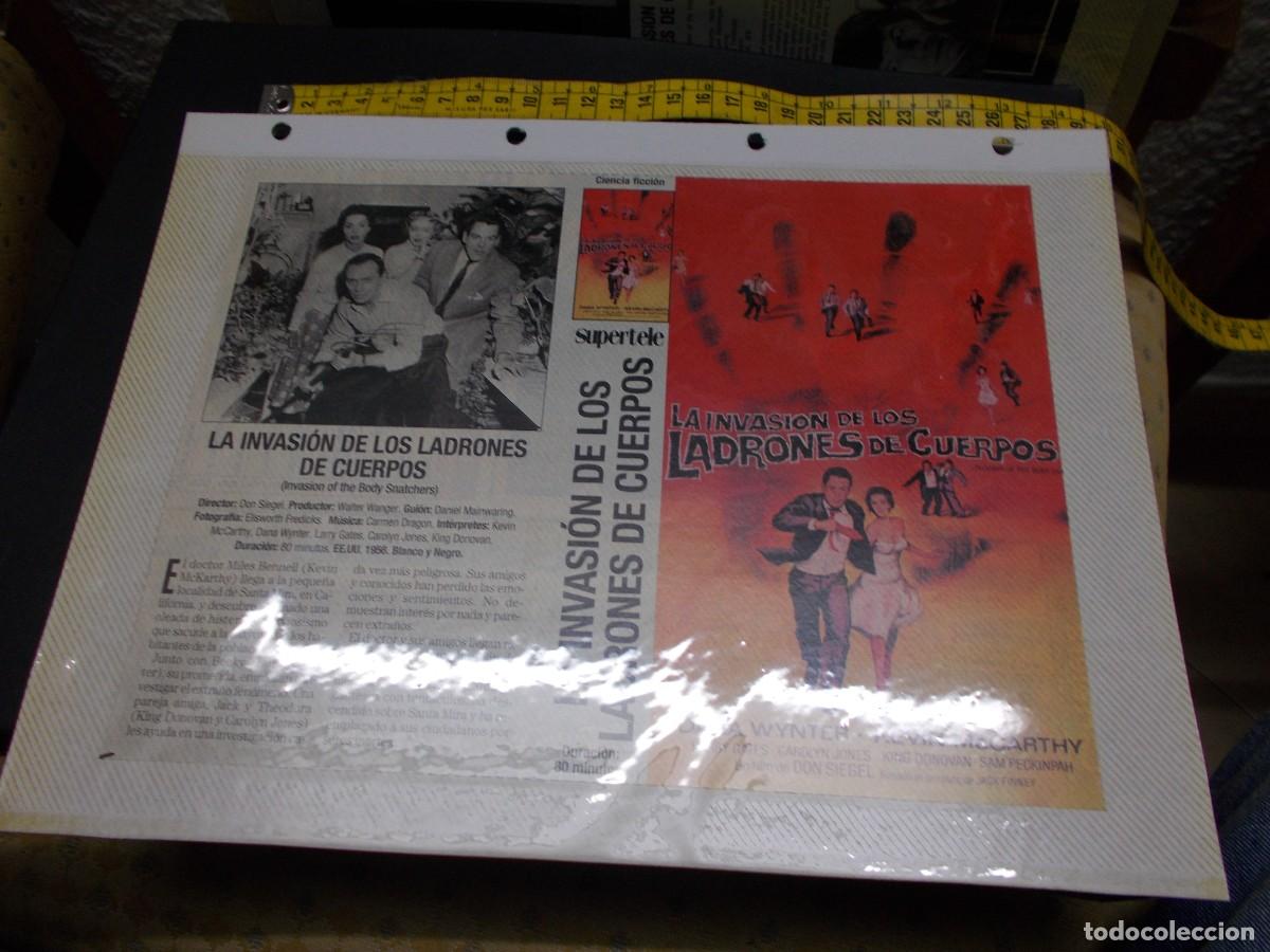 Cin&eacute;ma: LA INVASION DE LOS LADRONES DE CUERPOS CARATULA COMERCIAL A&Ntilde;OS 80 90 SOLO CARATULA Y,FOLIO