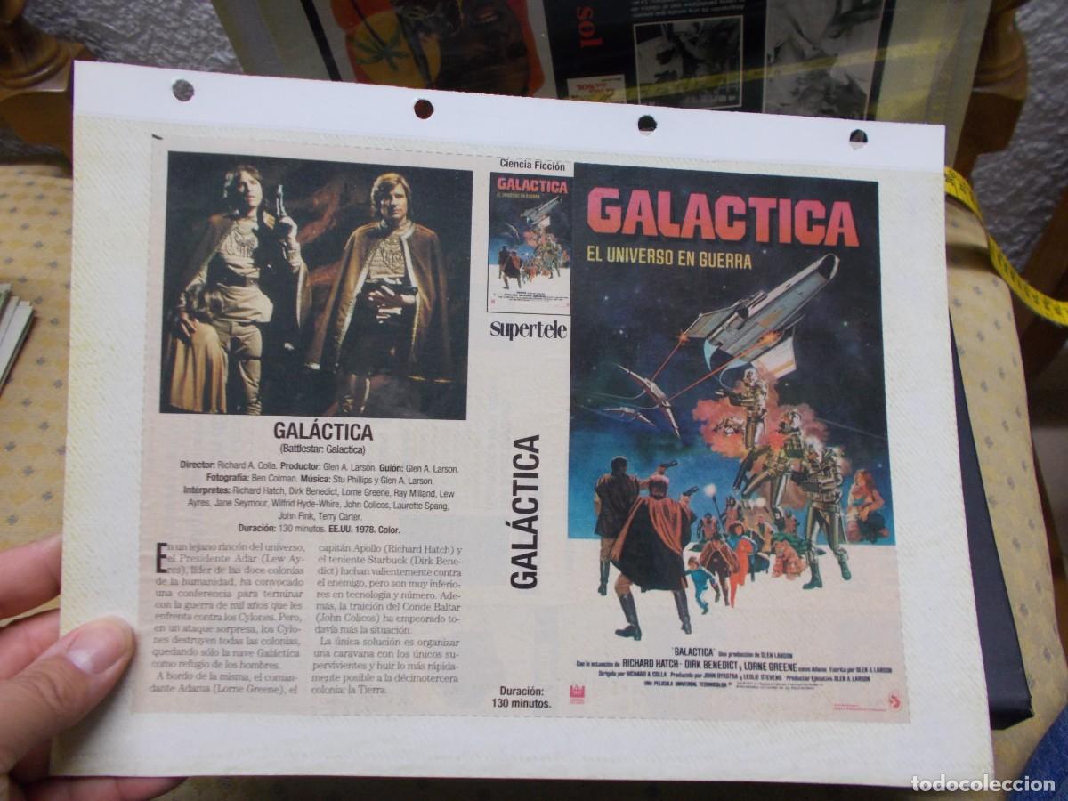 Cin&eacute;ma: GALACTICA ,,CARATULA COMERCIAL A&Ntilde;OS 80 90 SOLO CARATULA,,