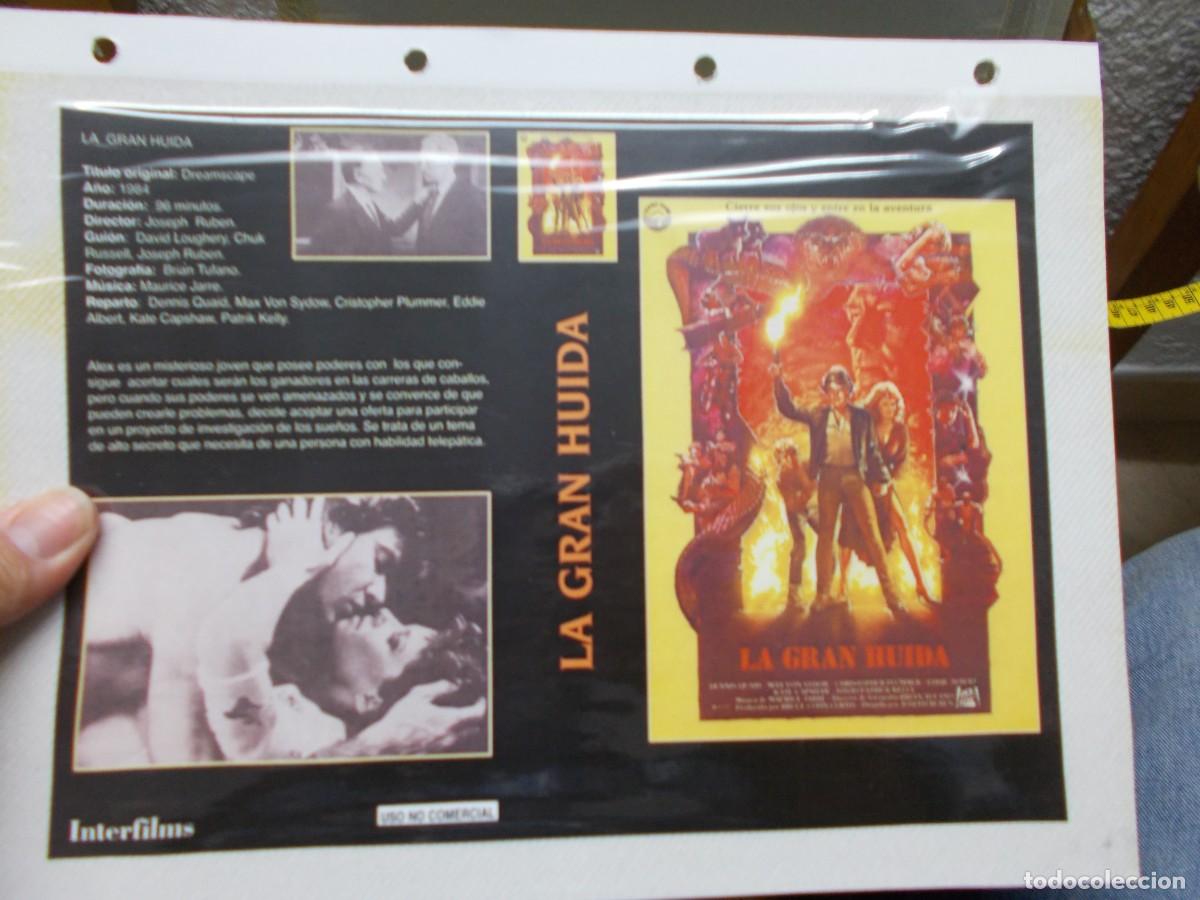 Kino: LA GRAN HUIDA ,,CARATULA COMERCIAL A&Ntilde;OS 80 90 SOLO CARATULA,,