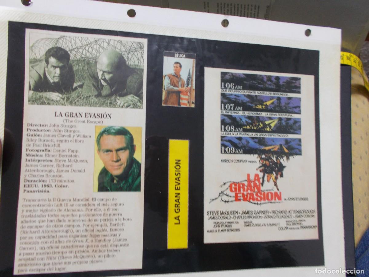 Kino: LA GRAN EVASION ,,CARATULA COMERCIAL,, Y FOLIO A&Ntilde;OS 80 90 SOLO CARATULA,,