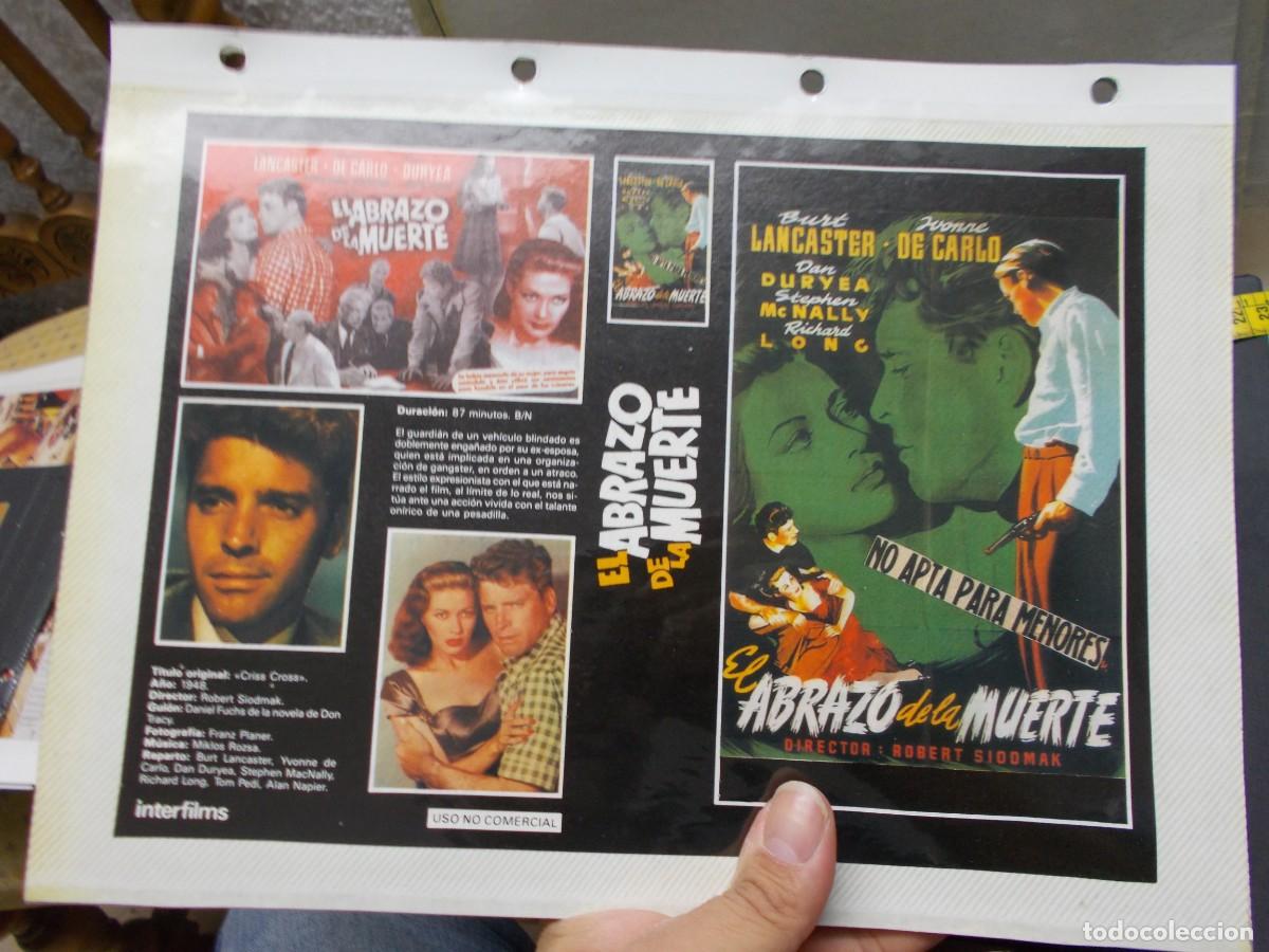 Cin&eacute;ma: EL ABRAZO DE LA MUERTE ,,CARATULA COMERCIAL A&Ntilde;OS 80 90 SOLO CARATULA,,