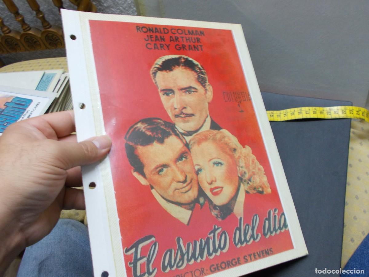 Cin&eacute;ma: EL ASUNTO DEL DIA ,,CARATULA COMERCIAL, Y FOLIO A&Ntilde;OS 80 90 SOLO CARATULA,,