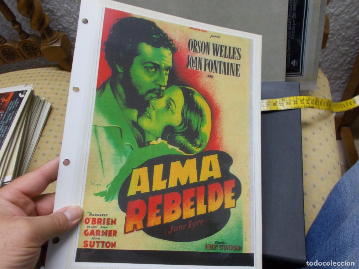 Cin&eacute;ma: ALMA REBELDE ,,CARATULA COMERCIAL, Y FOLIO A&Ntilde;OS 80 90 SOLO CARATULA,,