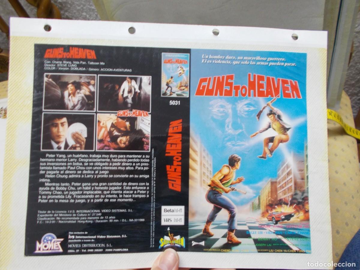 Cinema: GUNS TO HEAVEN CARATULA ORIGINAL DE VIDEO CLUB SOLO CARATULA