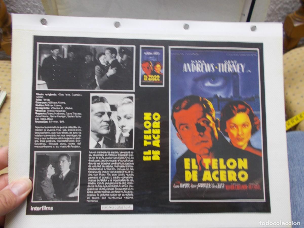 Kino: EL TELON DE ACERO ,,CARATULA COMERCIAL, MAS FOLIO A&Ntilde;OS 80 90 SOLO CARATULA,,