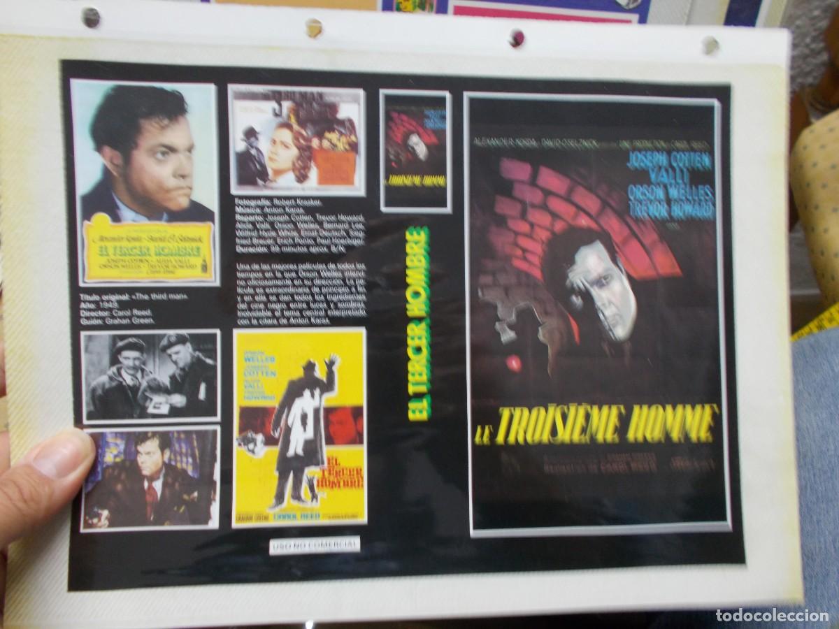 Kino: EL TERCER HOMBRE ,,CARATULA COMERCIAL A&Ntilde;OS 80 90 SOLO CARATULA,,