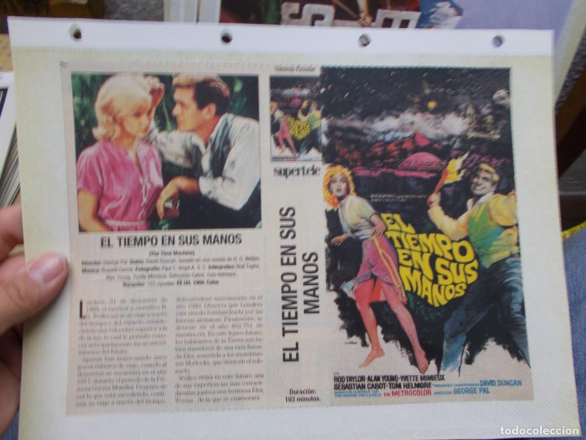 Kino: EL TIEMPO EN SUS MANOS ,,CARATULA COMERCIAL,MAS FOLIO A&Ntilde;OS 80 90 SOLO CARATULA,,