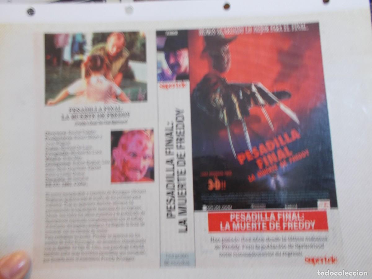 Cinema: PESADILLA FINAL ,,CARATULA COMERCIAL SOLO CARATULA Y FOLIO