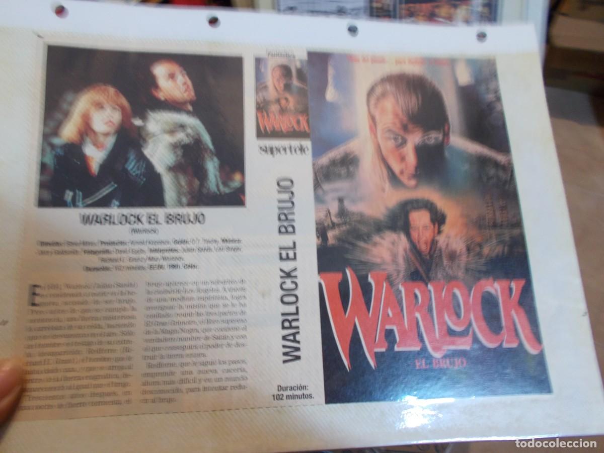 Cinema: WARLOCK ,, CARATULA COMERCIAL MAS FOLIO SOLO CARATULA, Y FOLIO ..