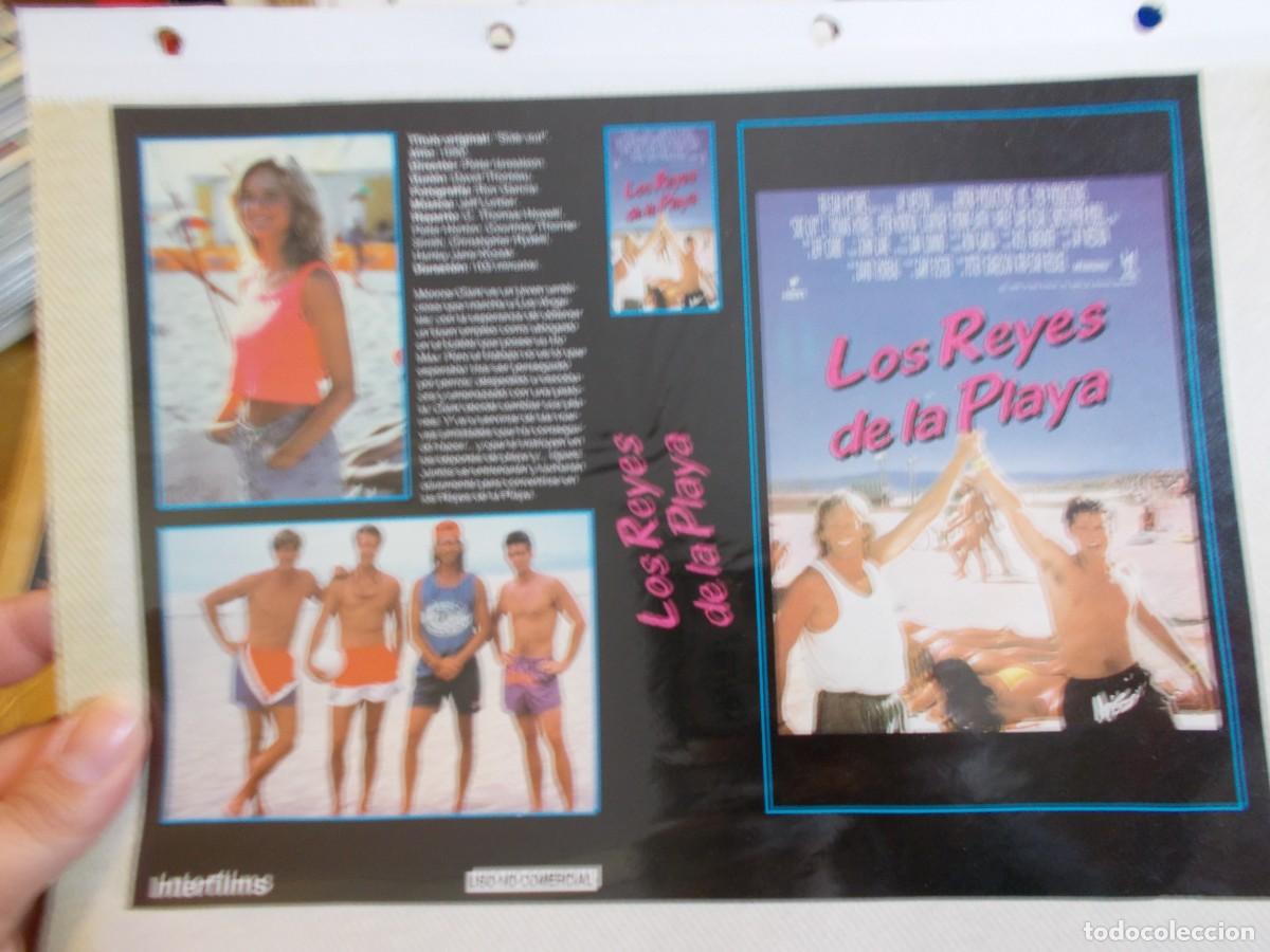 Cine: LOS REYES DE LA PLAYA ,, CARATULA COMERCIAL MAS FOLIO SOLO CARATULA, Y FOLIO ..