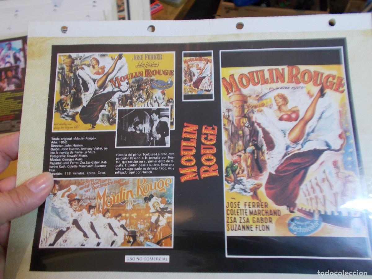Cine: MOULIN ROUGE ,, CARATULA COMERCIAL MAS FOLIO SOLO CARATULA, Y FOLIO ..