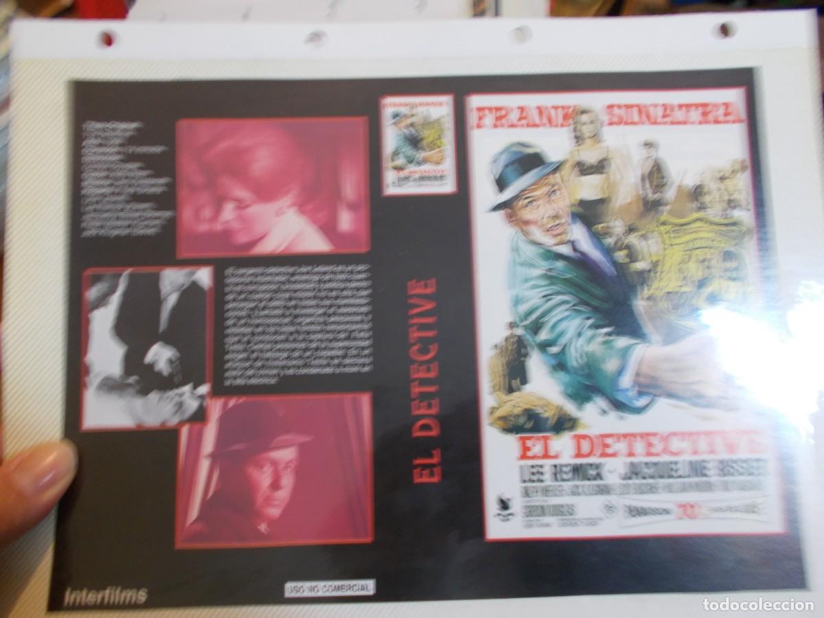 Cine: EL DETECTIVE ,, CARATULA COMERCIAL MAS FOLIO SOLO CARATULA, Y FOLIO ..