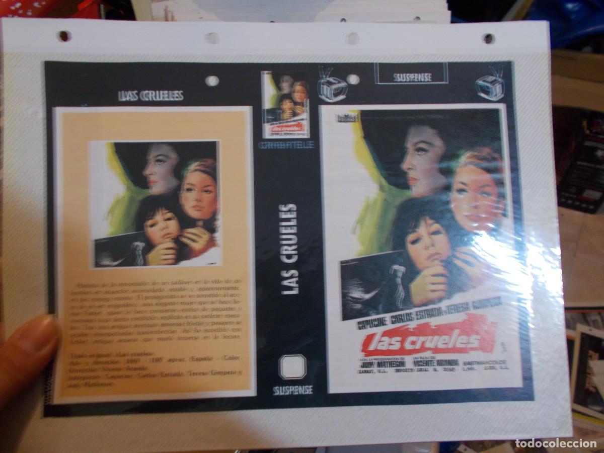 Cine: LAS CRUELES ,, CARATULA COMERCIAL MAS FOLIO SOLO CARATULA, Y FOLIO ..