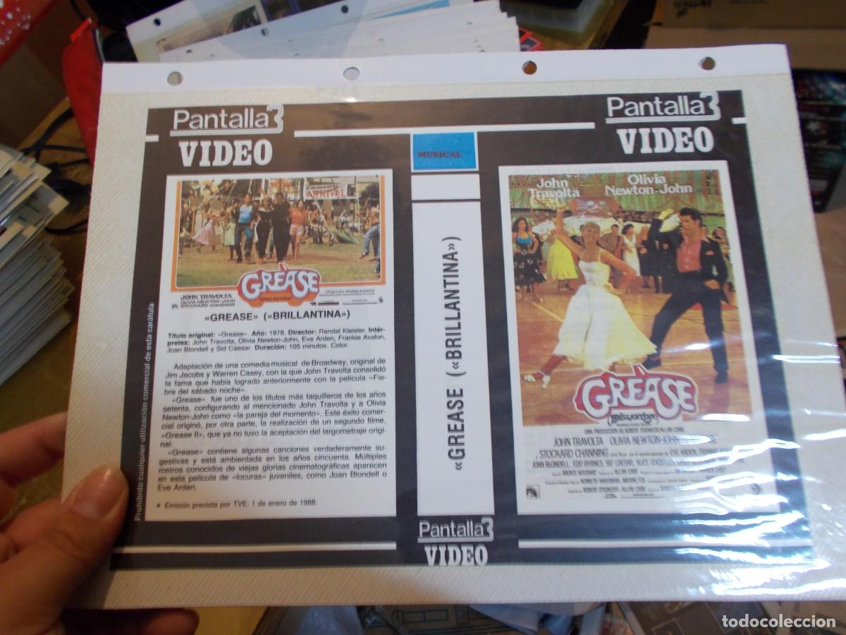 Cinema: GREASE ,SOLO CARATULA CARATULA COMERCIAL MAS FOLIO