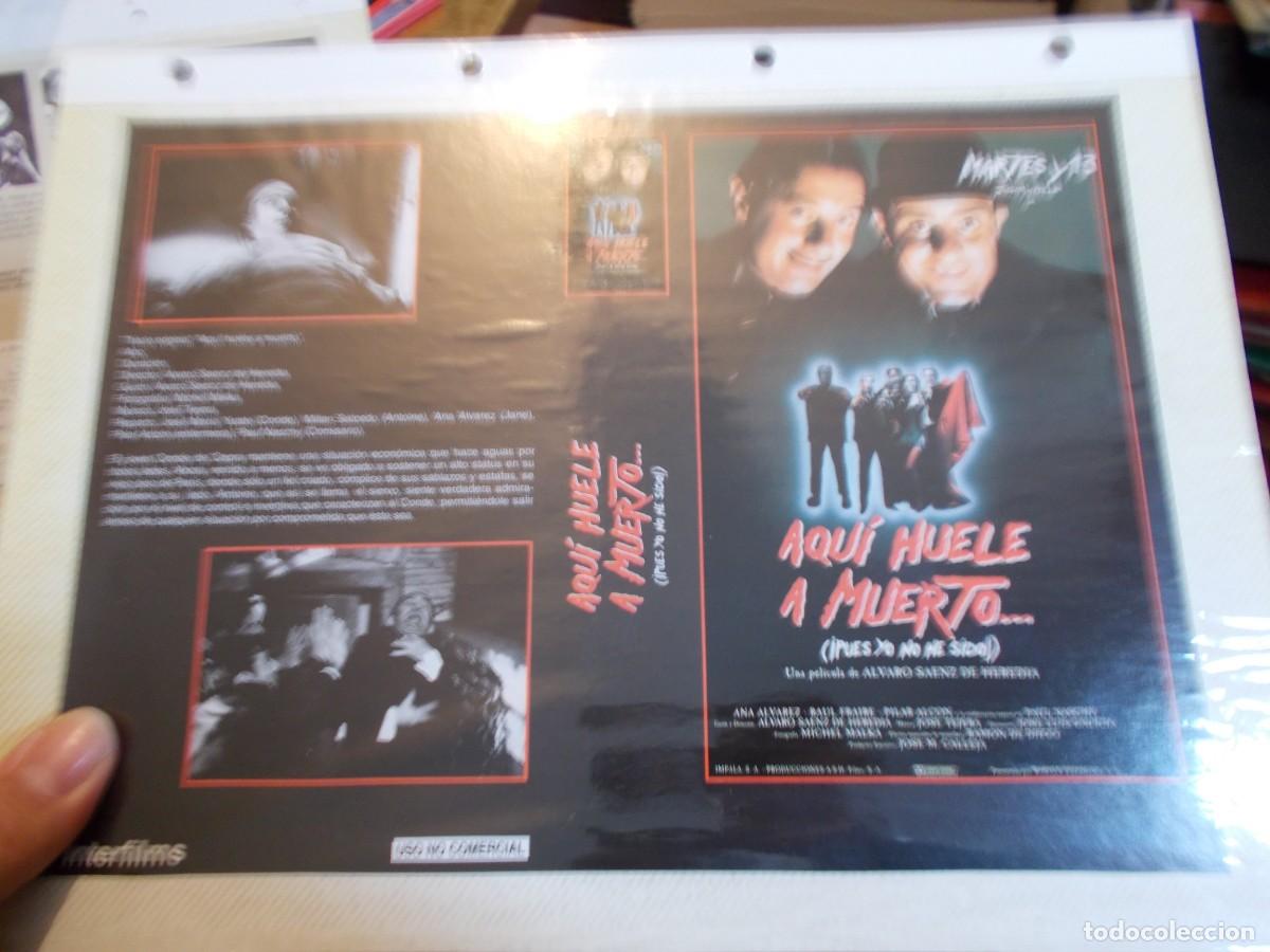 Cinema: AQUI HUELE A MUERTE ,SOLO CARATULA CARATULA COMERCIAL MAS FOLIO