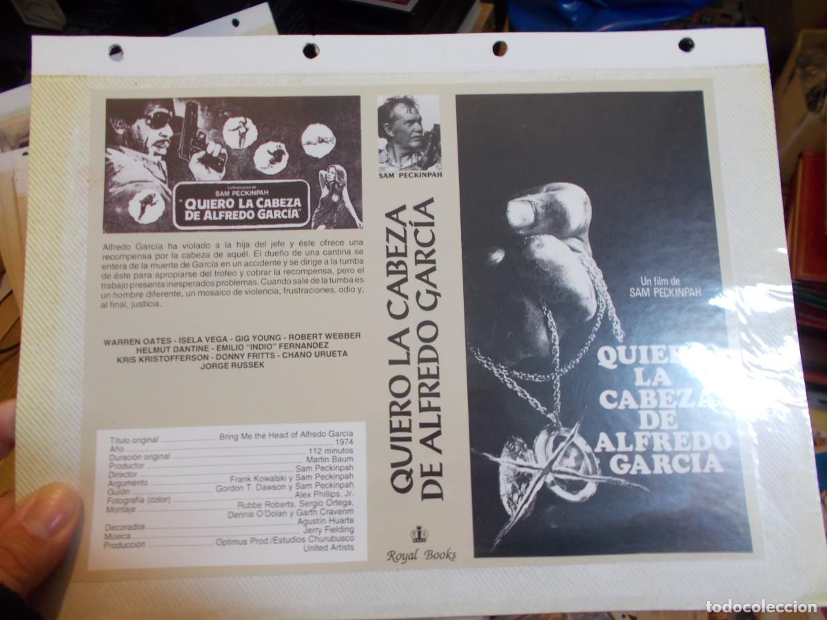 Cinema: QUIERO LA CABEZA DE ALFREDO GARCIA ,SOLO CARATULA CARATULA COMERCIAL MAS FOLIO