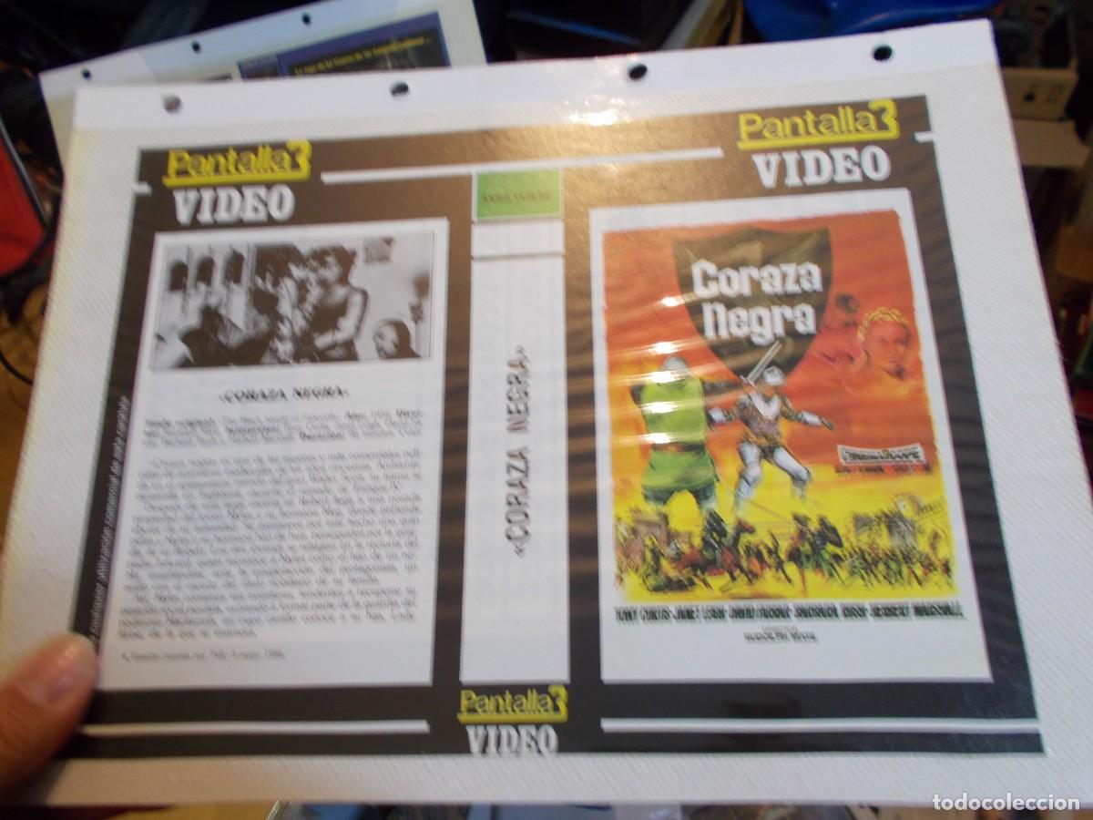 Cinema: CORAZA NEGRA ,SOLO CARATULA CARATULA COMERCIAL MAS FOLIO