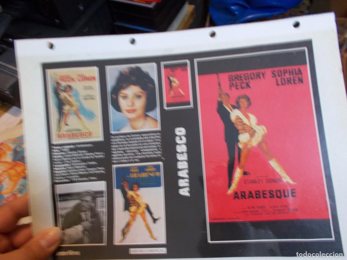 Cinema: ARABESQUE ,SOLO CARATULA CARATULA COMERCIAL MAS FOLIO