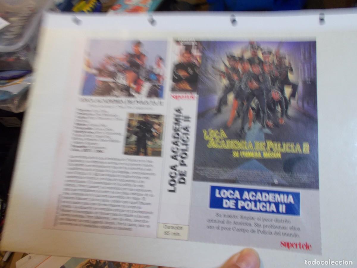 Cinema: LOCA ACADEMIA DE POLICIA 2 ,SOLO CARATULA CARATULA COMERCIAL MAS FOLIO