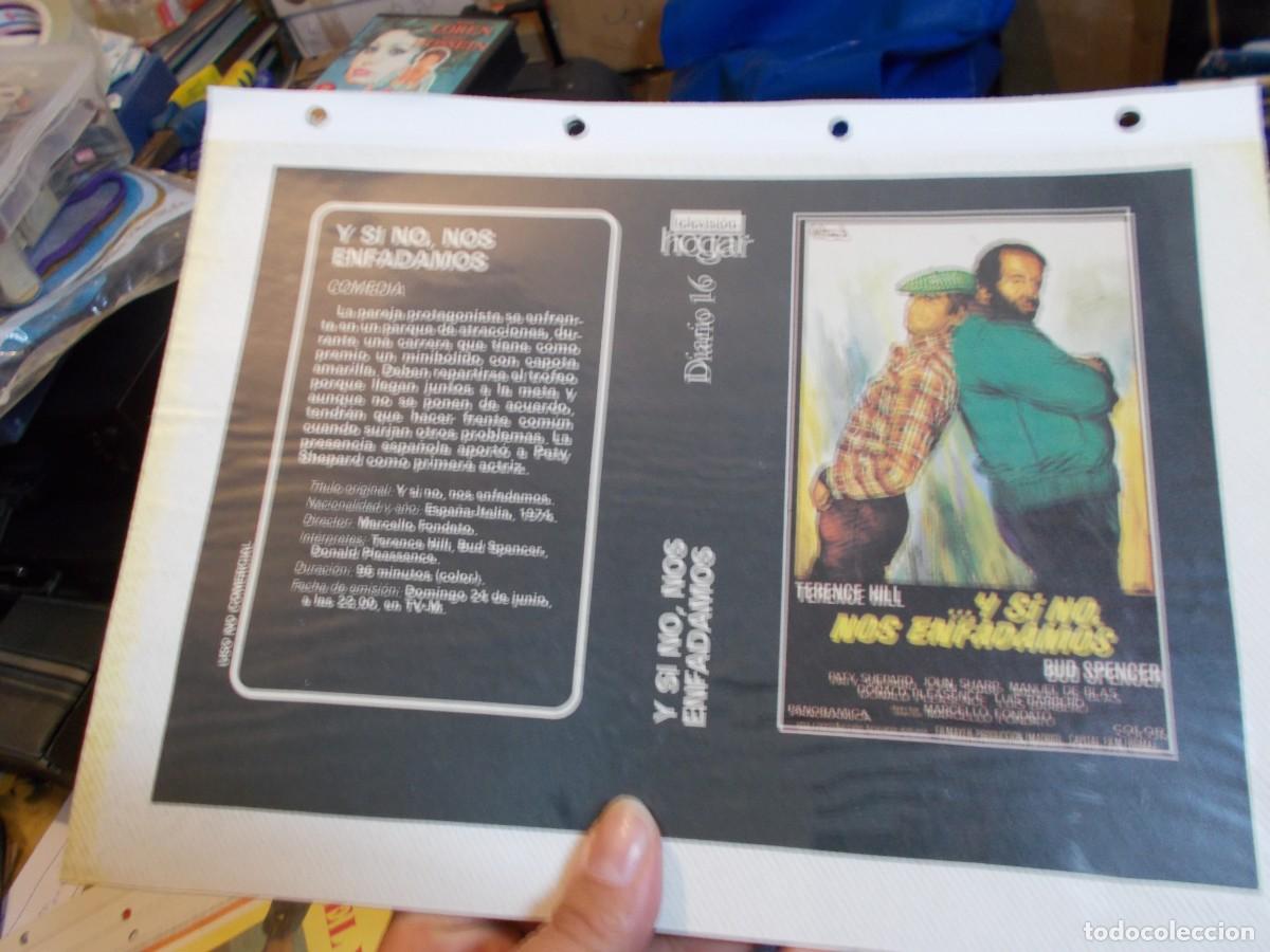 Cinema: Y SI NO NOS ENFADAMOS ,SOLO CARATULA CARATULA COMERCIAL MAS FOLIO