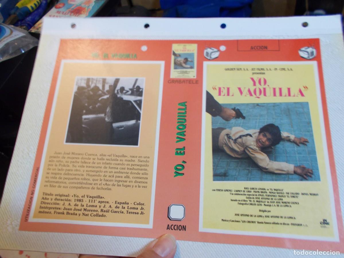 Cinema: YO EL VAQUILLA ,SOLO CARATULA CARATULA COMERCIAL MAS FOLIO