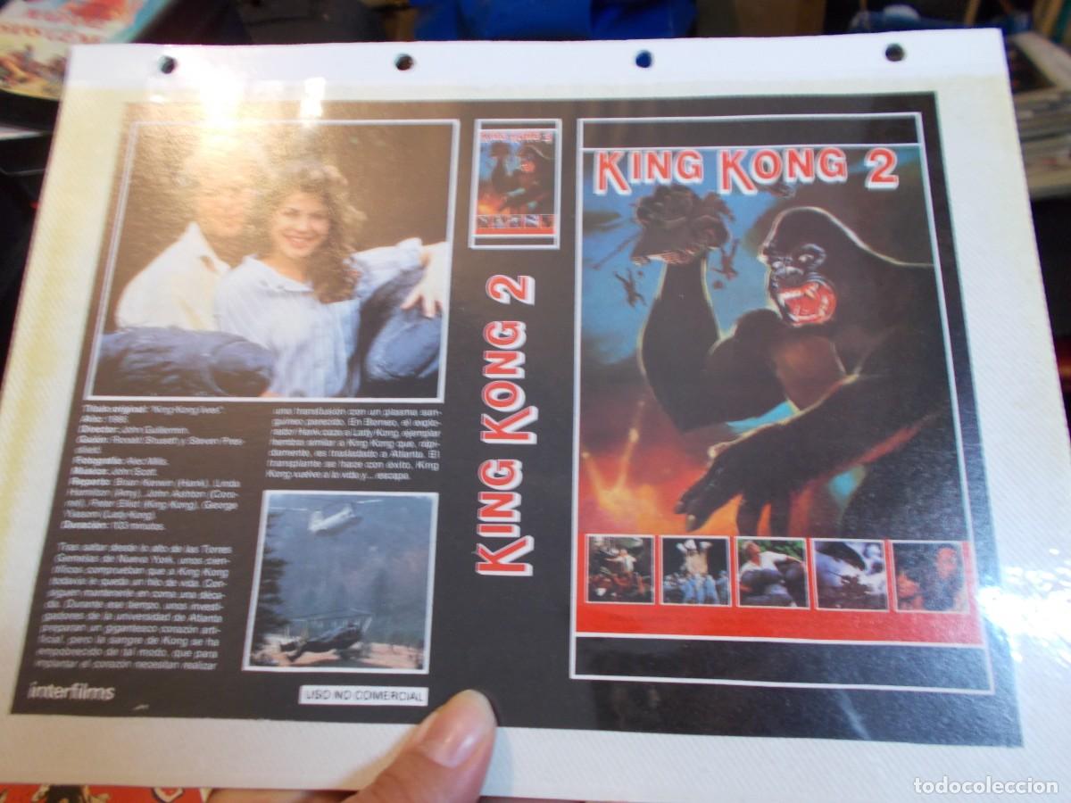 Cine: KING KONG 2 ,SOLO CARATULA CARATULA COMERCIAL MAS FOLIO