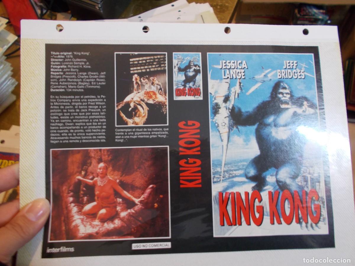 Cine: KING KONG ,SOLO CARATULA CARATULA COMERCIAL