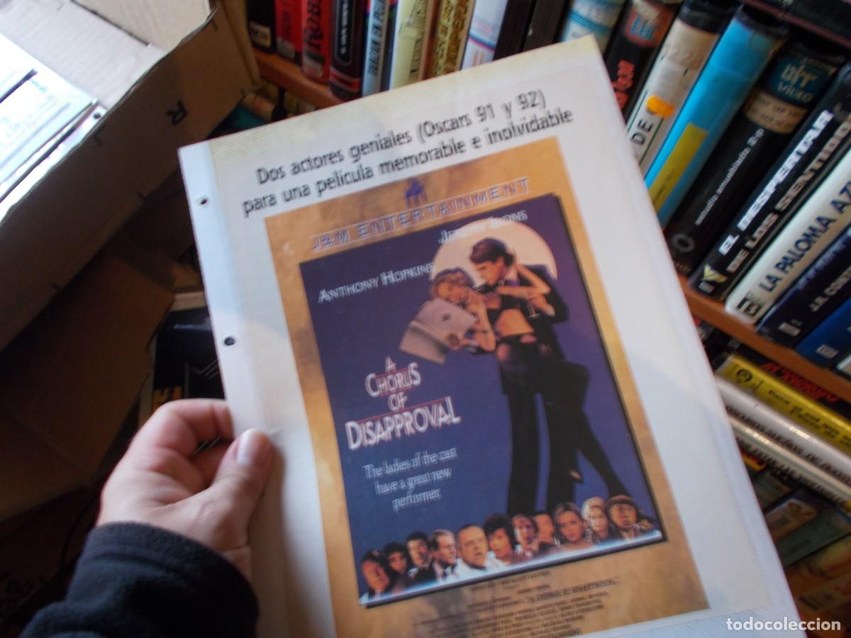 Cin&eacute;ma: A CHORUS OF DISAPROVAL ,SOLO FOLIO PUBLICITARIO A&Ntilde;OS 80 90