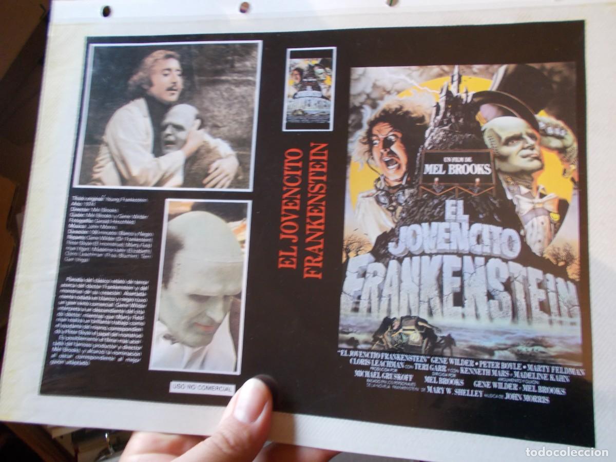 Cine: EL JOVENCITO FRANKENSTEIN ,SOLO CARATULA COMERCIAL A&Ntilde;OS 80 90