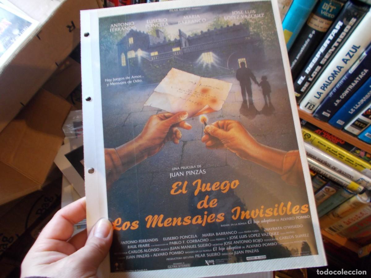 Cin&eacute;ma: EL JUEGO DE LOS MENSAJES INVISIBLES ,SOLO FOLIO PUBLICITARIO