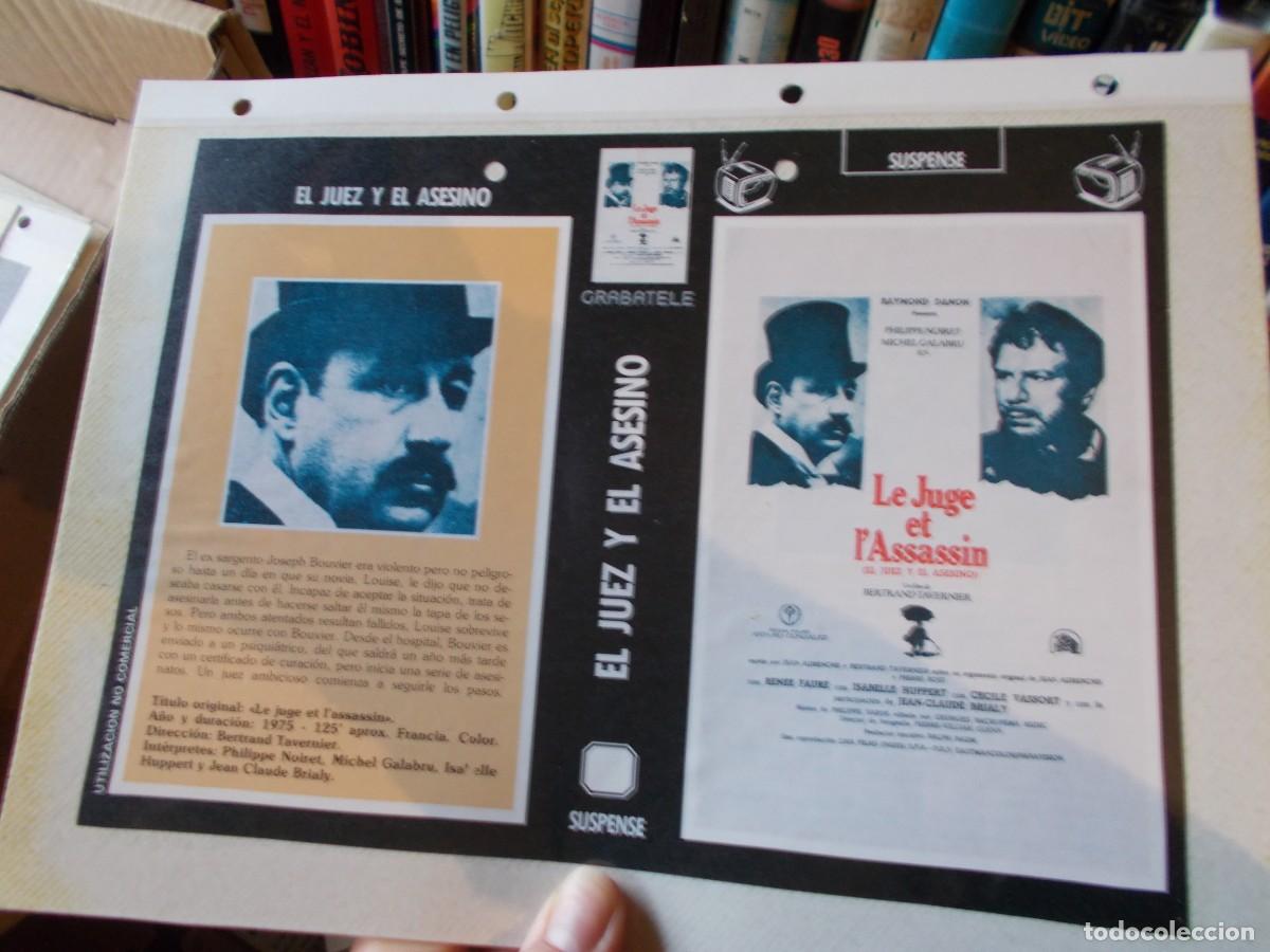 Cin&eacute;ma: EL JUEZ Y EL ASESINO ,SOLO CARATULA COMERCIAL A&Ntilde;OS 80 90