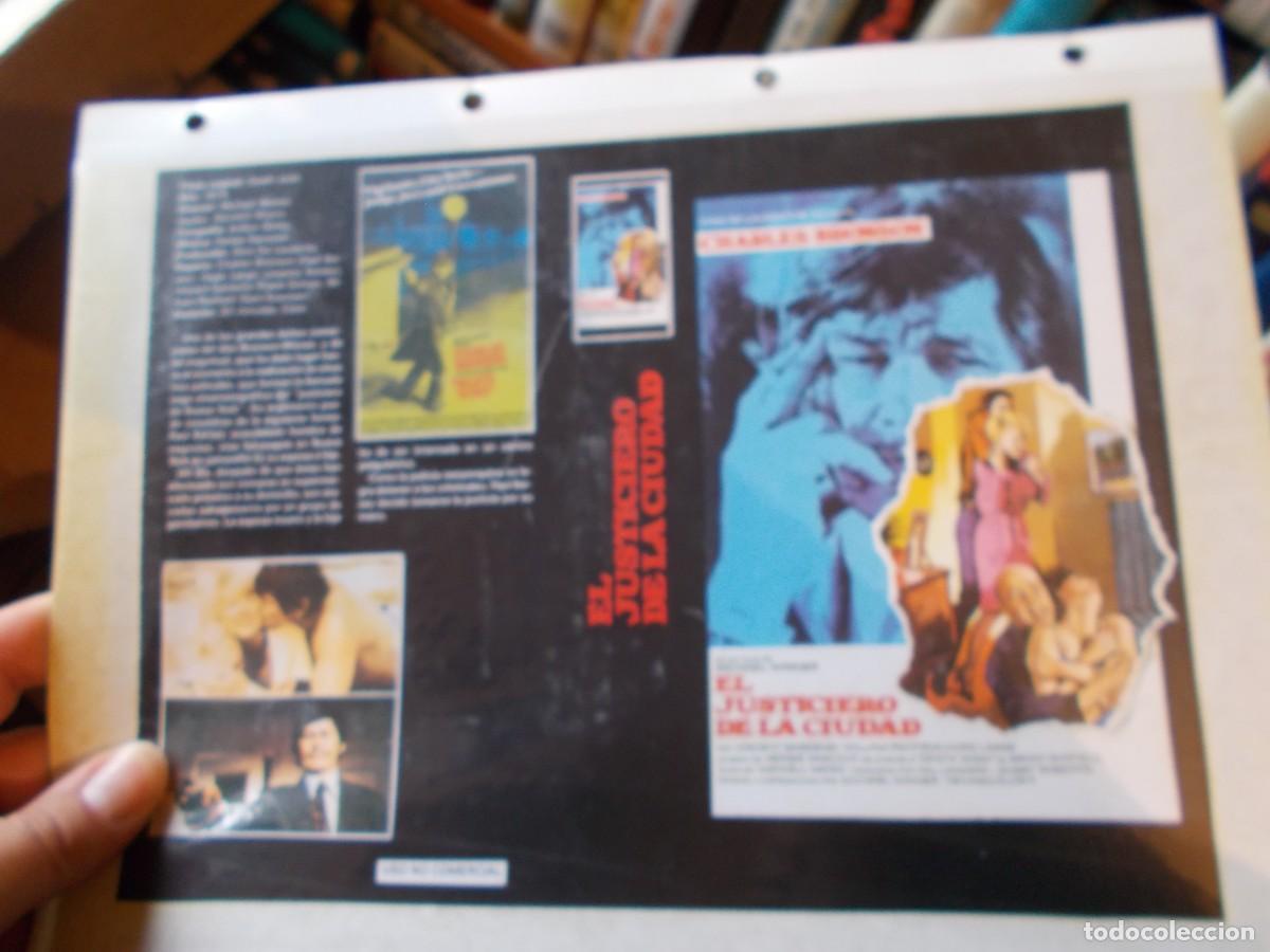 Cin&eacute;ma: EL JUSTICIERO DE LA CIUDAD ,SOLO CARATULA COMERCIAL A&Ntilde;OS 80 90