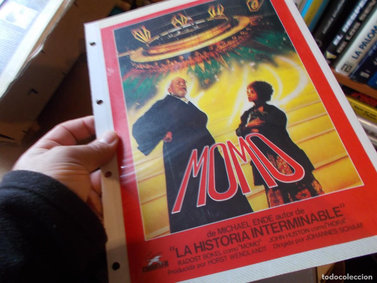Cin&eacute;ma: MOMO ,SOLO FOLIO PUBLICITARIO Y CARATULA COMERCIAL A&Ntilde;OS 80 90