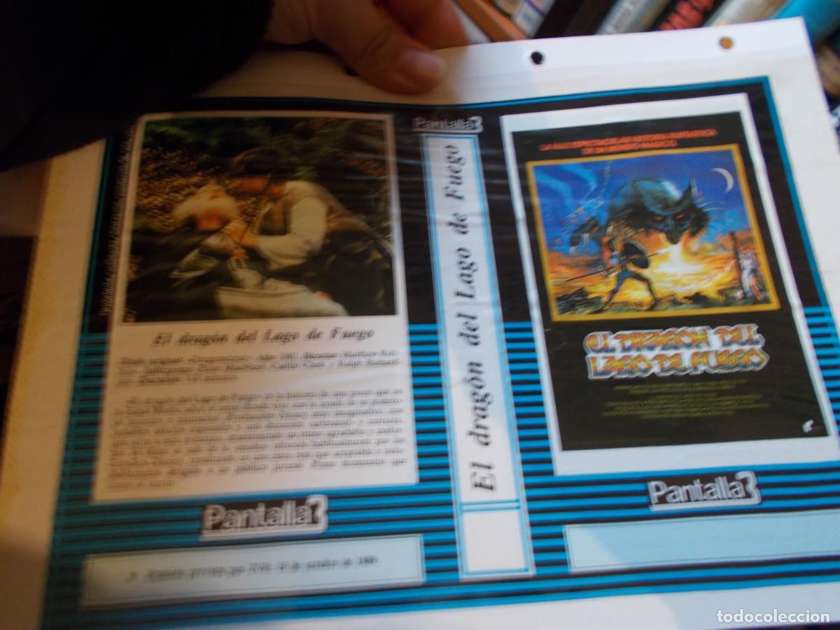 Cin&eacute;ma: EL DRAGON DEL LAGO DE FUEGO ,SOLO FOLIO PUBLICITARIO Y CARATULA COMERCIAL A&Ntilde;OS 80 90