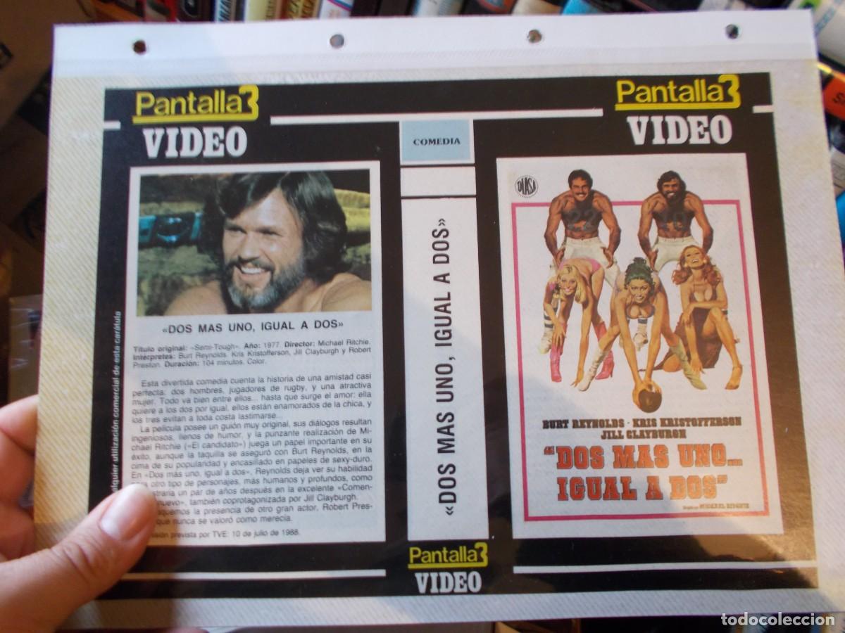 Cin&eacute;ma: DOS MAS UNO IGUAL A DOS ,SOLO CARATULA COMERCIAL A&Ntilde;OS 80 90