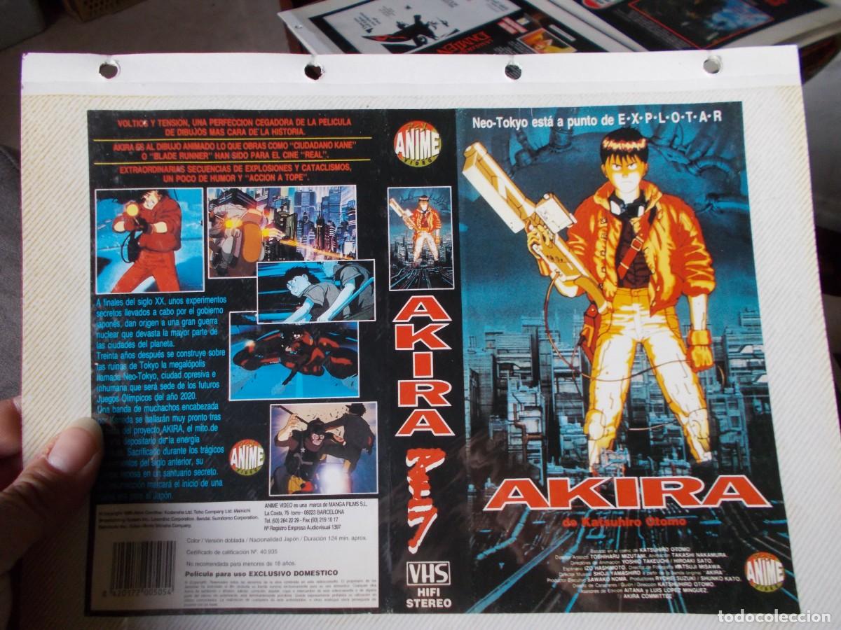 Cine: AKIRA ,,CARATULA ORIGINAL SOLO CARATULA