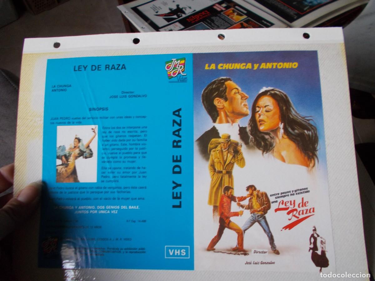 Cinema: LEY DE RAZA ,,CARATULA ORIGINAL SOLO CARATULA