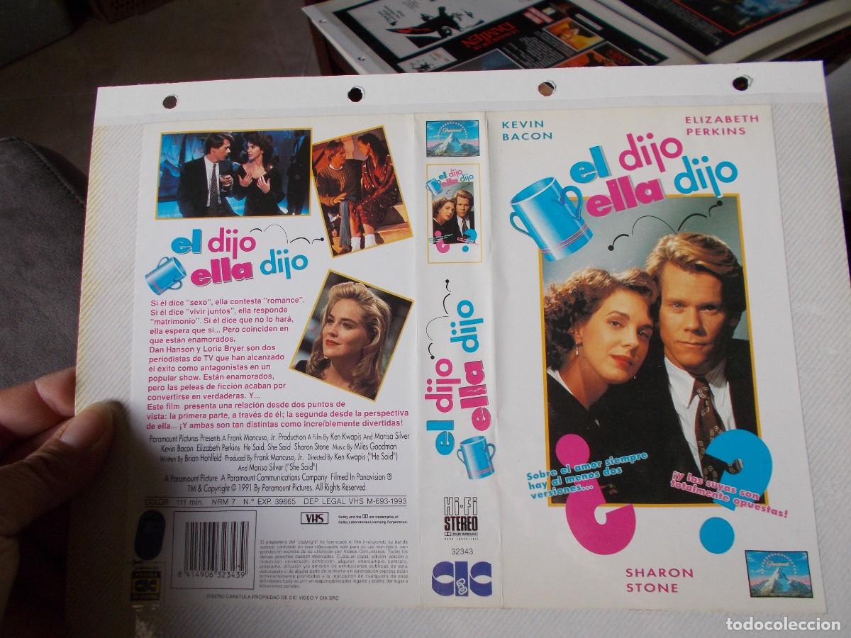Cinema: EL DIJO ELLA DIJO ,,CARATULA ORIGINAL SOLO CARATULA