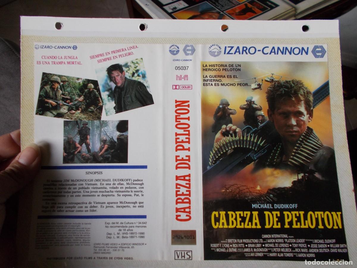 Cin&eacute;ma: CABEZA DE PELOTON ,,CARATULA ORIGINAL SOLO CARATULA