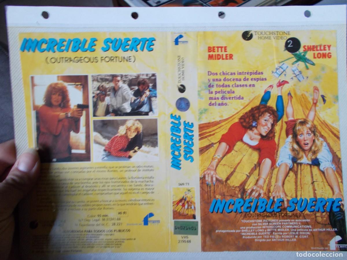 Cin&eacute;ma: INCREIBLE SUERTE ,,CARATULA ORIGINAL SOLO CARATULA