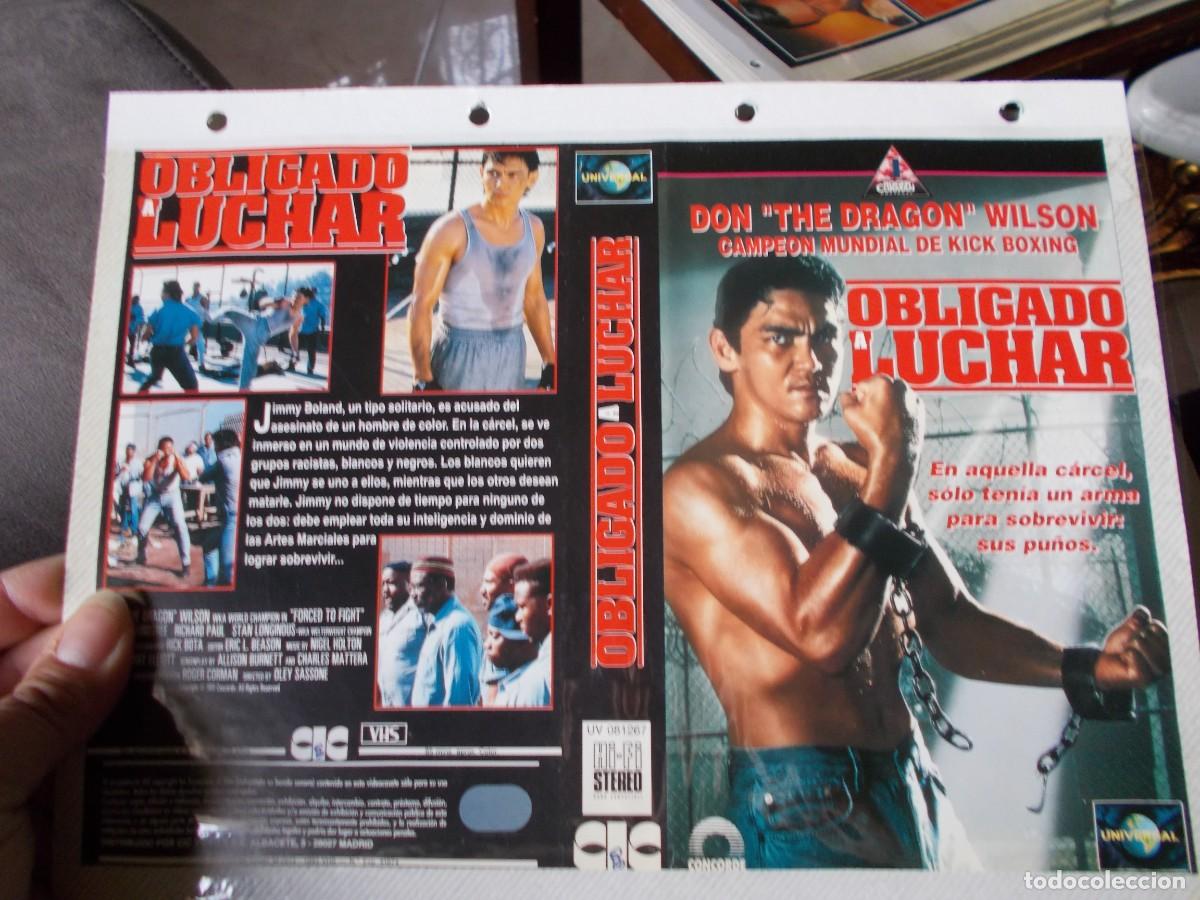 Cin&eacute;ma: OBLIGADO A LUCHAR ,,CARATULA ORIGINAL SOLO CARATULA