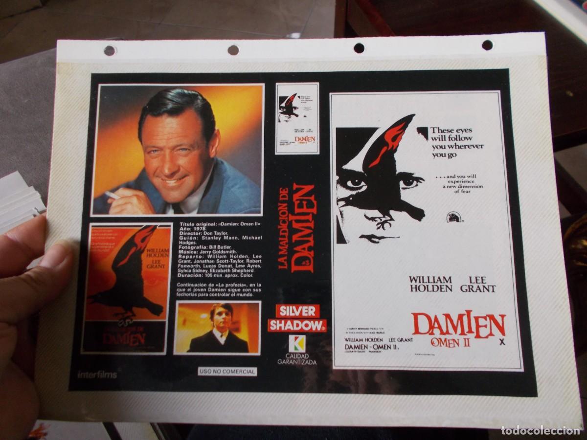Cin&eacute;ma: LA MALDICION DE DAMIEN SOLO CARATULA COMERCIAL,Y PORTADA TAMA&Ntilde;O FOLIO,