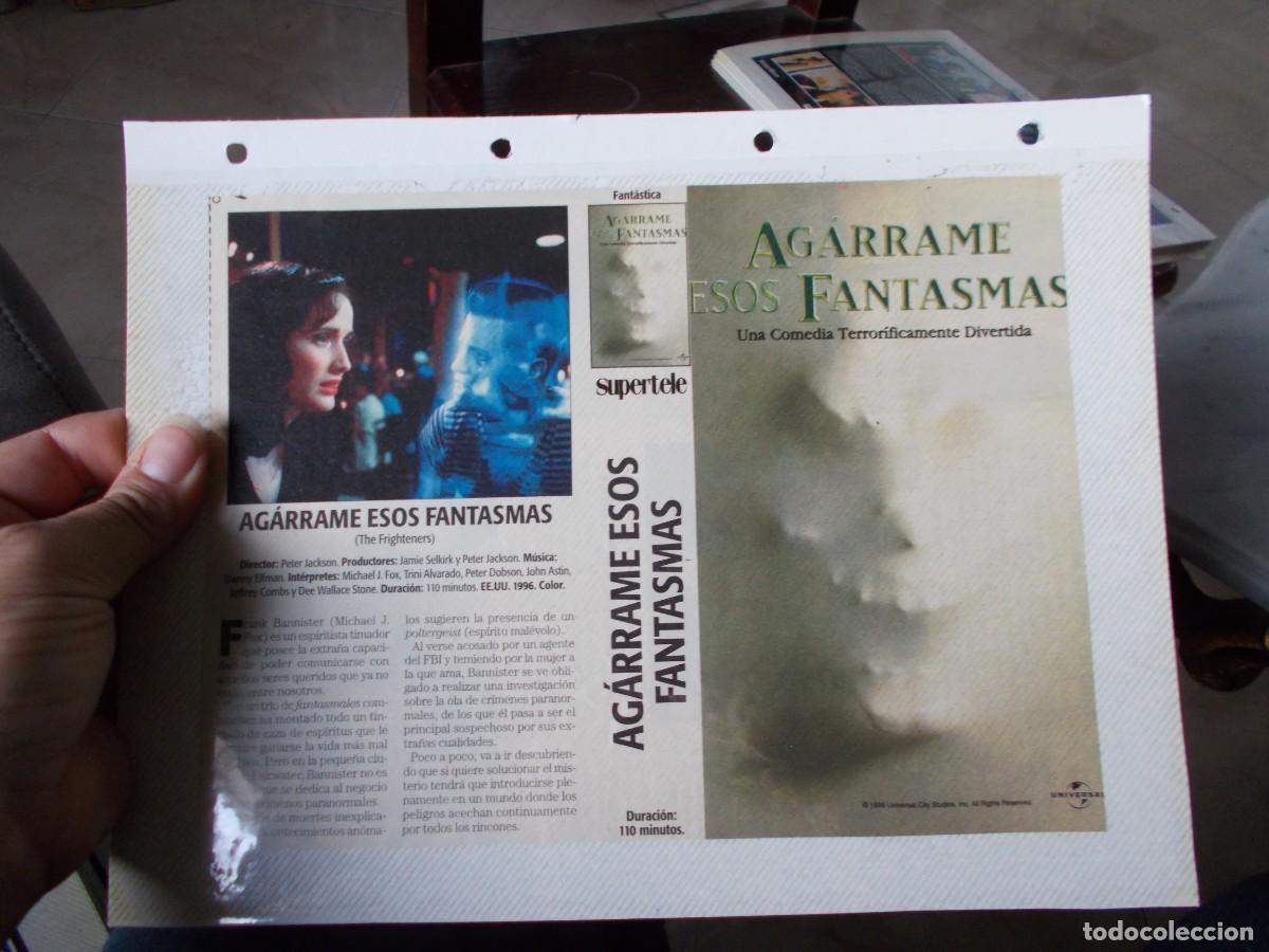 Cin&eacute;ma: AGARRAME ESOS FANTASMAS SOLO CARATULA COMERCIAL,Y PORTADA TAMA&Ntilde;O FOLIO,