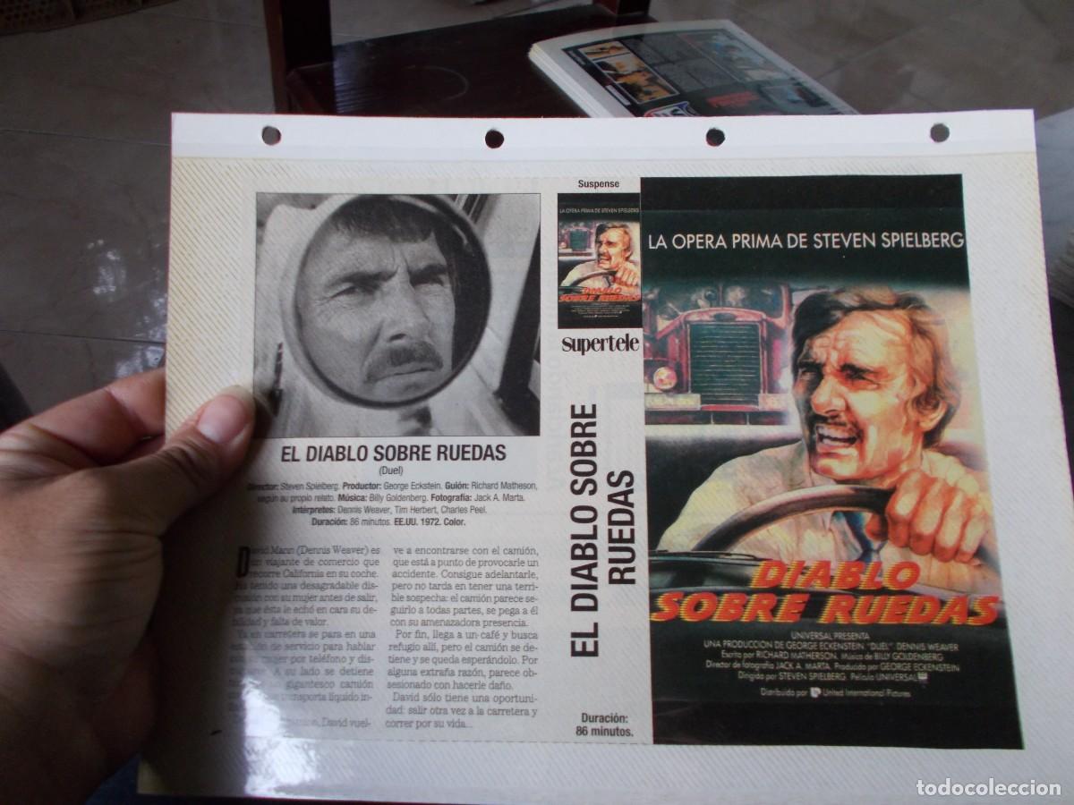 Cinema: EL DIABLO SOBRE RUEDAS SOLO CARATULA COMERCIAL,Y PORTADA TAMA&Ntilde;O FOLIO,