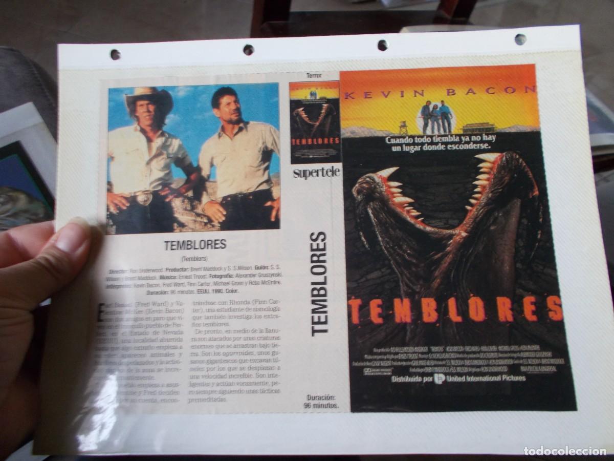 Cinema: TEMBLORES SOLO CARATULA COMERCIAL,Y PORTADA TAMA&Ntilde;O FOLIO,