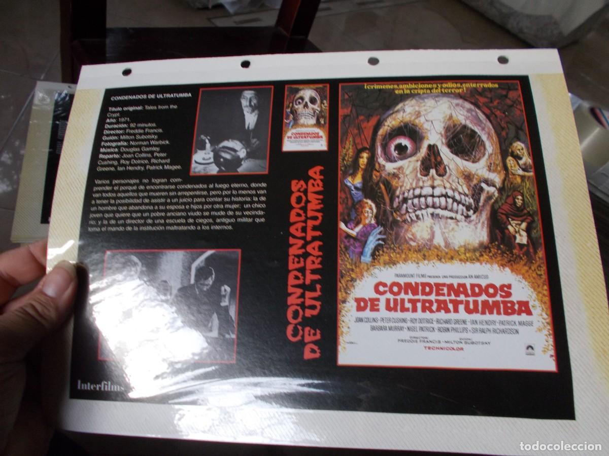 Cinema: CONDENADOS DE ULTRATUMBA SOLO CARATULA COMERCIAL,A&Ntilde;OS 80 90