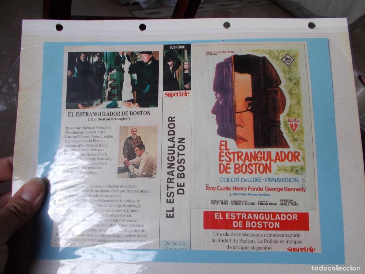 Cinema: EL ESTRANGULADOR DE BOSTON SOLO CARATULA COMERCIAL,A&Ntilde;OS 80 90