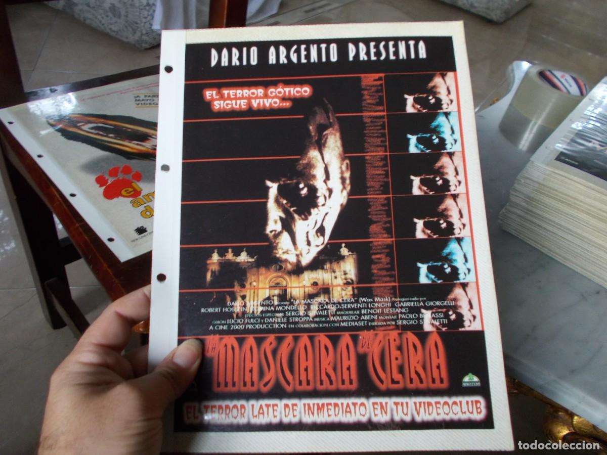 Cinema: LA MASCARA DE CERA ,, SOLO PORTADA TAMA&Ntilde;O FOLIO ,A&Ntilde;OS 80 90 ,,,