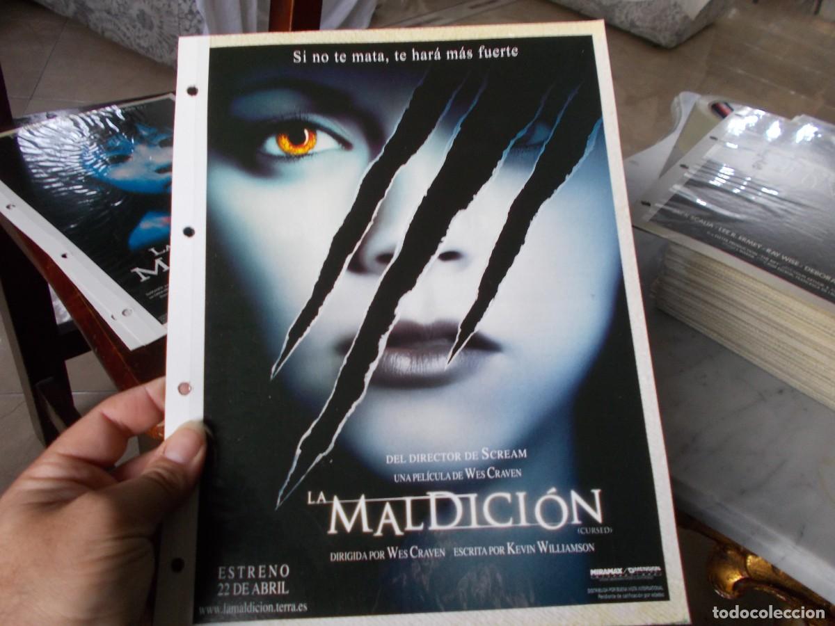 Cinema: LA MALDICION ,, SOLO PORTADA TAMA&Ntilde;O FOLIO ,A&Ntilde;OS 90 ,,,