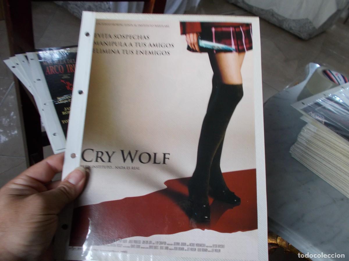 Cinema: CRY WOLF ,, SOLO PORTADA TAMA&Ntilde;O FOLIO , ,,,